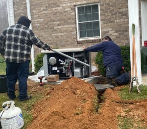 esp electrician installing kohler standby generator in chapel hill nc